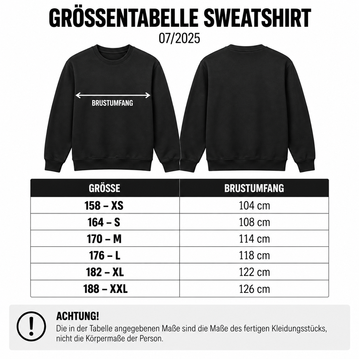 Sweatshirt „RÜCKEN“