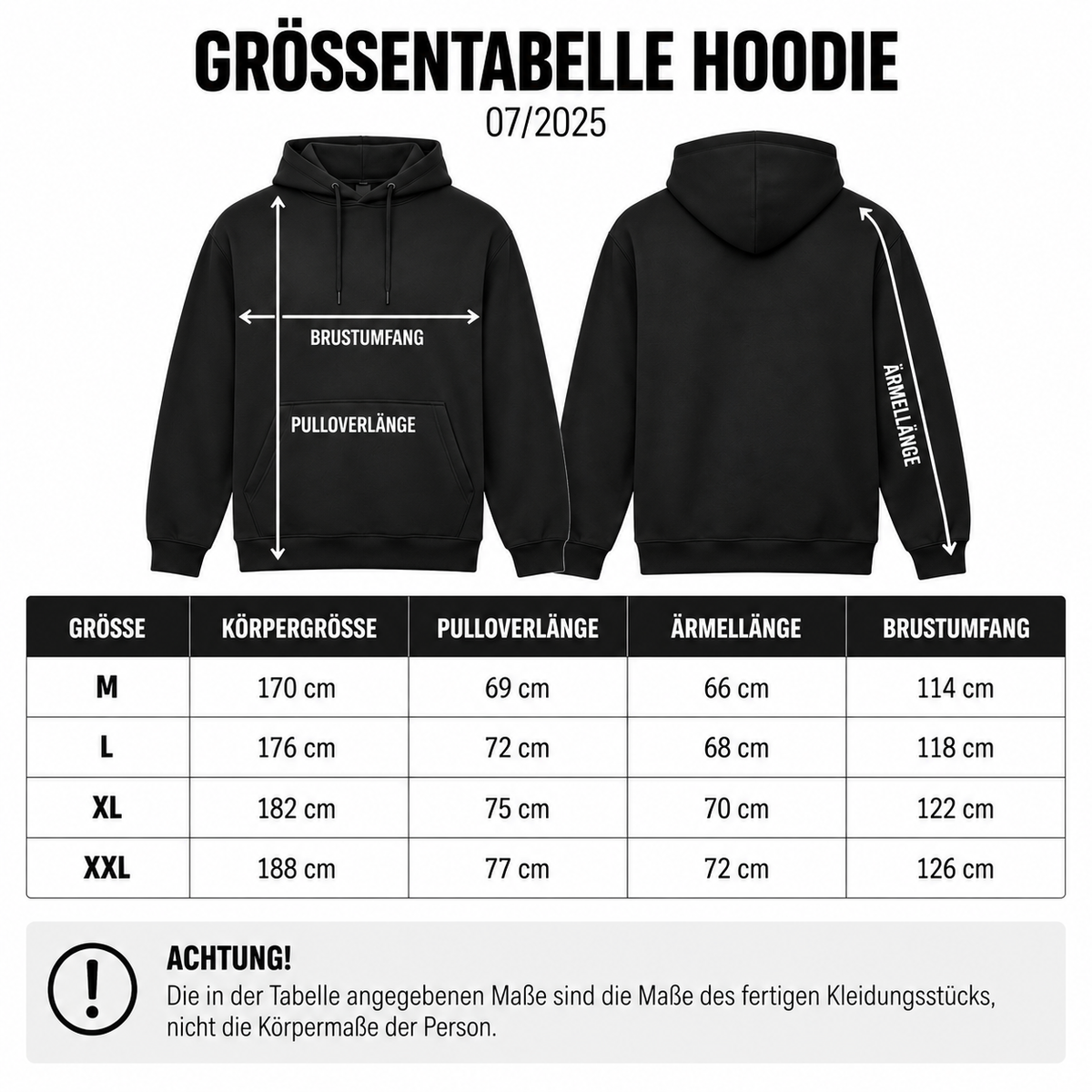 Kapuzenpulli „RÜCKEN“