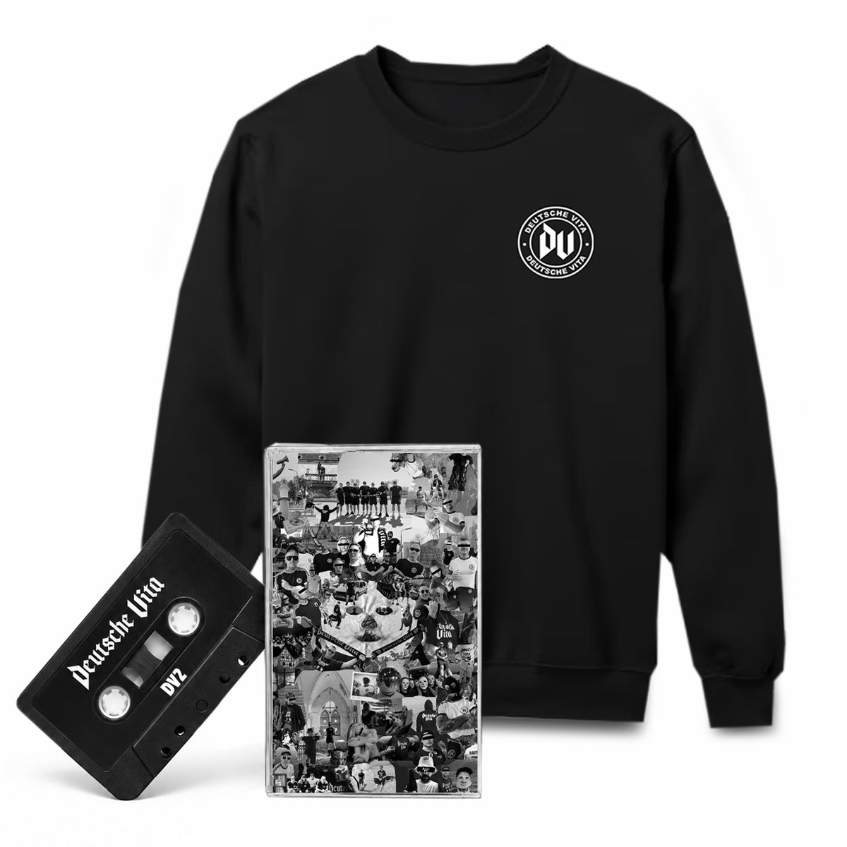 DV2 Kassette + Sweatshirt "RÜCKEN"