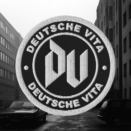Gestickter Aufnäher Schwarz