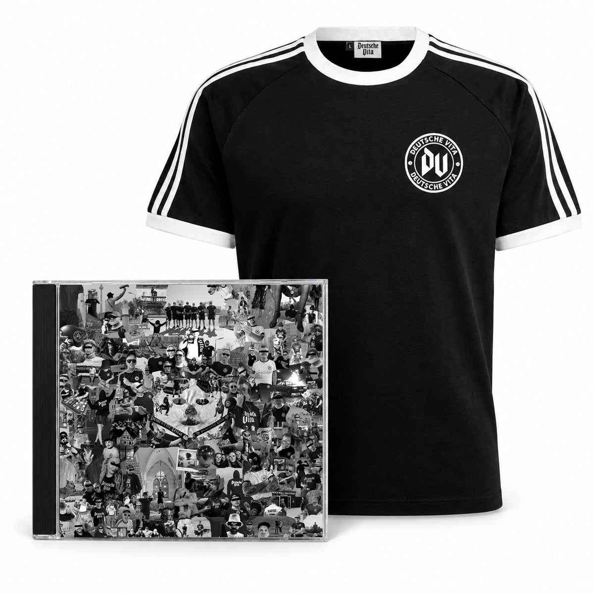 DV2 CD + Ringershirt Schwarz
