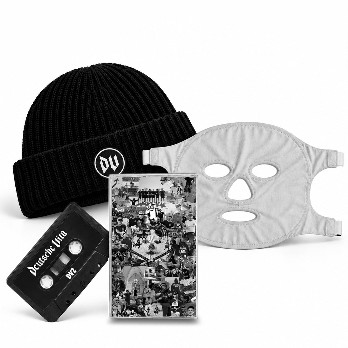 DV 2 cassette + mask + hat