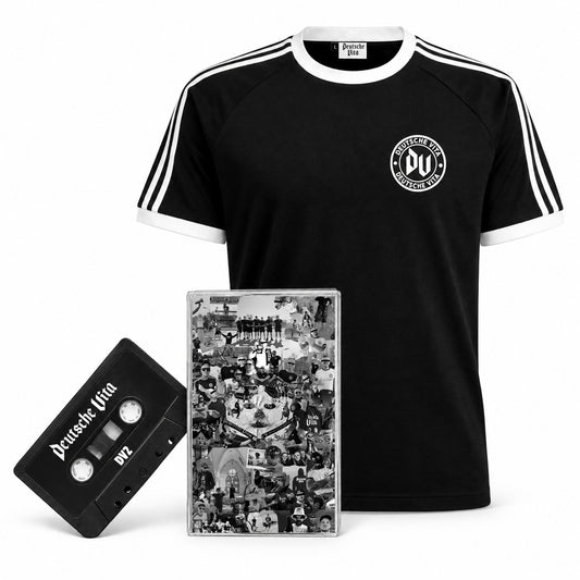DV2 Kassette + Ringershirt Schwarz