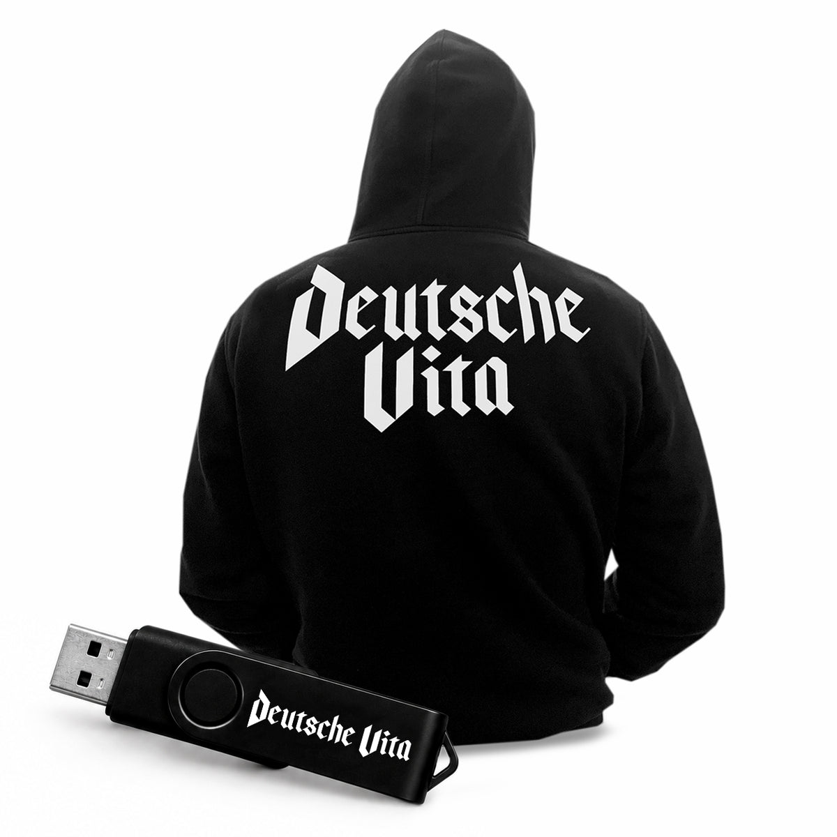 DV2 USB-Stick + Kapuzenpulli "RÜCKEN"